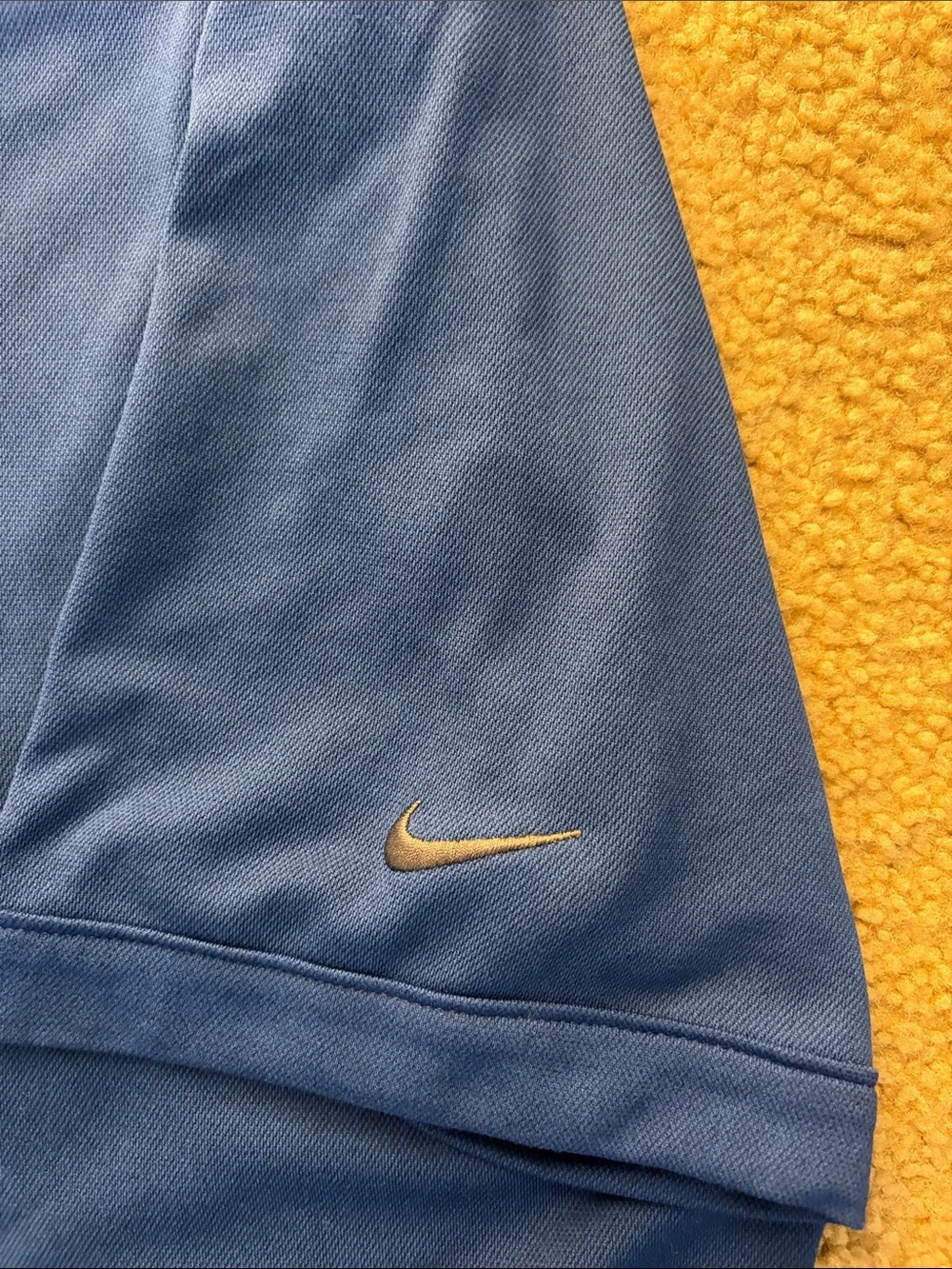 Nike Men’s Royal Blue Polo with Gray Collar and Corona Extra Sleeve Logo